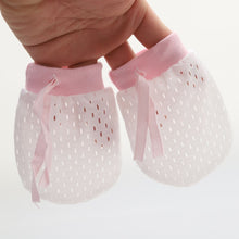 Load image into Gallery viewer, Newborn Baby Anti-Scratching Mesh Mittens Summer Breathable Elastic Lacing Adjustable Gloves, For 0-18 Months (Pink), For 0-18 Months (Yellow), For 0-18 Months (Blue), For 0-10 Months (Pink), For 0-10 Months (Yellow), For 0-10 Months (Blue)            ...