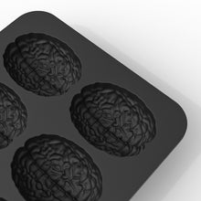 Load image into Gallery viewer, 10 Grids Brain Halloween Chocolate Mould Homemade Brain Cake Mould DIY Candy Soft Molds, 10 Grids Brain