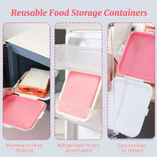 Load image into Gallery viewer, Sandwich Bread Fresh-keeping Storage Box Silicone Portable Take-out Lunch Box