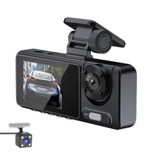 Load image into Gallery viewer, High-Definition Night Vision Driving Recorder, Dual Recording No WIFI, Triple Recording No WIFI, Triple Recording With WIFI Mobile Playback, Dual Recording 2K+720P+GPS Track+WIFI Mobile Playback