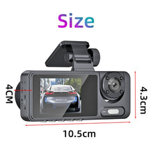 Load image into Gallery viewer, High-Definition Night Vision Driving Recorder, Dual Recording No WIFI, Triple Recording No WIFI, Triple Recording With WIFI Mobile Playback, Dual Recording 2K+720P+GPS Track+WIFI Mobile Playback