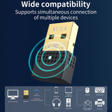 Load image into Gallery viewer, USB Bluetooth 5.4 Adapter Transmitter Receiver Bluetooth Audio PC Adapter, Bluetooth 5.4