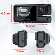 Load image into Gallery viewer, 3 Lens HD 1080P Infrared Night Vision WIFI Mobile Phone Playback Driving Recorder