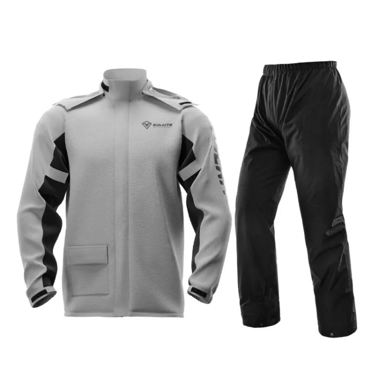 SULAITE Outdoor Motorcycle Riding Full Body Split Raincoat Suit, M, L, XL, XXL, XXXL