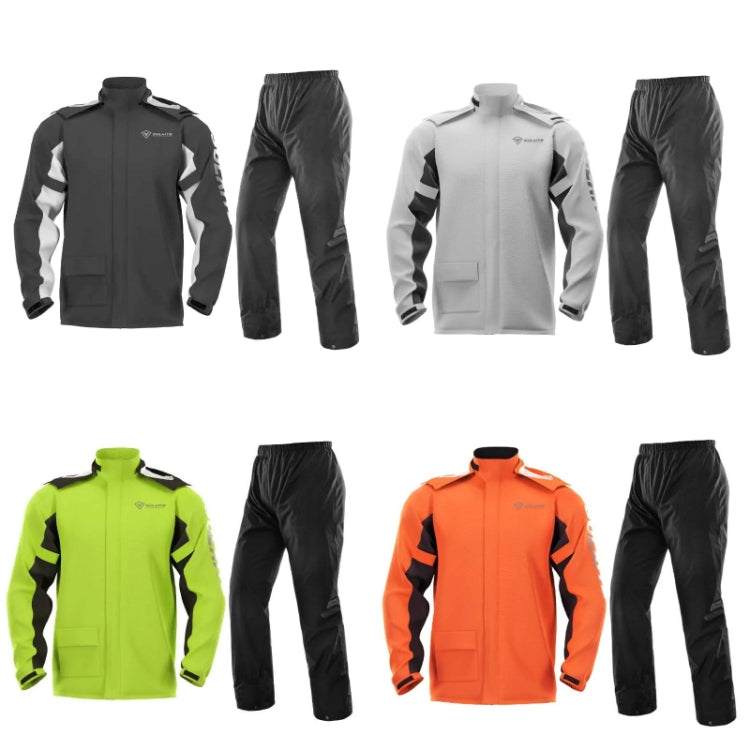 SULAITE Outdoor Motorcycle Riding Full Body Split Raincoat Suit, M, L, XL, XXL, XXXL