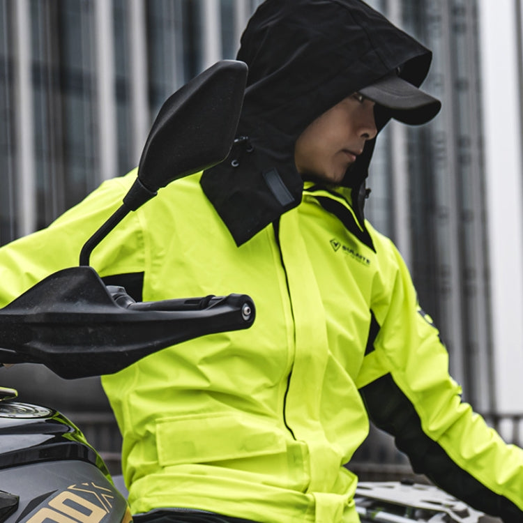 SULAITE Outdoor Motorcycle Riding Full Body Split Raincoat Suit, M, L, XL, XXL, XXXL