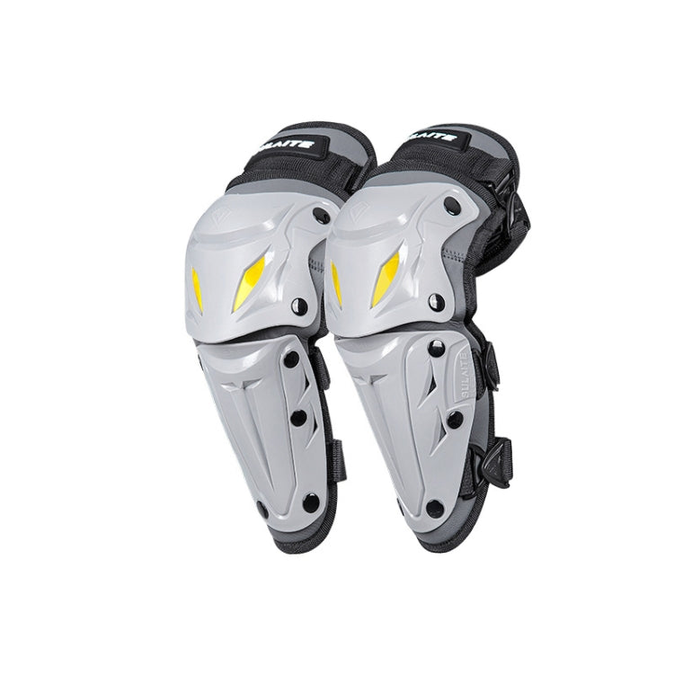 SULAITE Motorcycle Outdoor Riding Breathable Protective Equipment, 2pcs /Set Knee Pads Gray, 4pcs /Set Knee Elbow Pads Gray, 2pcs /Set Elbow Pads Gray