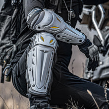 Load image into Gallery viewer, SULAITE Motorcycle Outdoor Riding Breathable Protective Equipment, 2pcs /Set Knee Pads Gray, 4pcs /Set Knee Elbow Pads Gray, 2pcs /Set Elbow Pads Gray