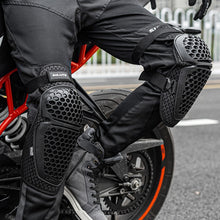 Load image into Gallery viewer, SULAITE Cycling Honeycomb Breathable Heat Dissipation Motorcycle Adjustable Protective Gear, 2pcs /Set Knee Pads, 2pcs /Set Elbow Pads, 4pcs /Set Knee Elbow Pads