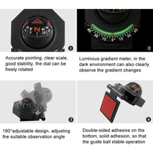 Load image into Gallery viewer, 2 In 1 Car Compass With Slope Gauge Foldable High Precision Guide Ball, LC452