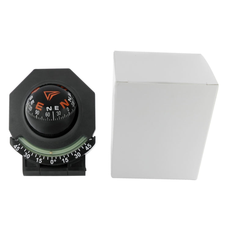 2 In 1 Car Compass With Slope Gauge Foldable High Precision Guide Ball, LC452