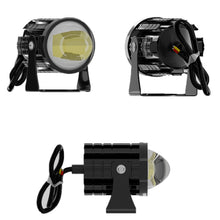 Load image into Gallery viewer, 1pair 12V-85V Motorcycle Headlights Dual-color Automotive LED Working Headlights, Yellow + White Light Without Flashing, Yellow + White Light With Flashing, White + White Light Without Flashing, White + White Light With Flashing