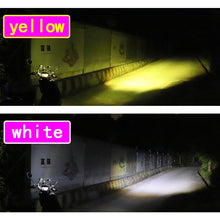 Load image into Gallery viewer, 1pair 12V-85V Motorcycle Headlights Dual-color Automotive LED Working Headlights, Yellow + White Light Without Flashing, Yellow + White Light With Flashing, White + White Light Without Flashing, White + White Light With Flashing