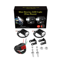 Load image into Gallery viewer, 1pair 12V-85V Motorcycle Headlights Dual-color Automotive LED Working Headlights, Yellow + White Light Without Flashing, Yellow + White Light With Flashing, White + White Light Without Flashing, White + White Light With Flashing