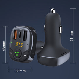 36W Car Bluetooth MP3 Player FM Transmitter Multifunctional Car Charger, S-15PD