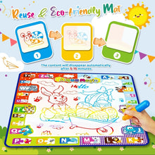 Load image into Gallery viewer, 78x78cm Water Doodle Mat Writing Board Mat Magic Pen For Kids