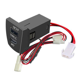 For Toyota RAV4 / WILDLANDER USB-PD Port 60W Fast Charging Modified Car Charger, Ordinary Power Cord, Non-Destructive Cord, Insurance Pickup Cord