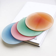 Load image into Gallery viewer, 9.5cm Colorful Gradient Acrylic Coaster Thickened Heat Resistant Translucent Sunset Cup Pad