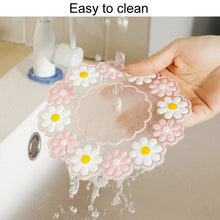 Load image into Gallery viewer, Household High Temperature Resistant Daisy Coasters Kitchen Tabletop Insulation Mat, Pink Small, Blue Small, Pink Medium, Blue Medium, Pink Large, Blue Large