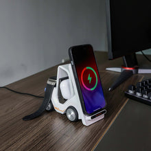 Load image into Gallery viewer, T20S 3-In-1 15W Small Forklift-Shaped Desktop Wireless Charger With LED Atmosphere Light