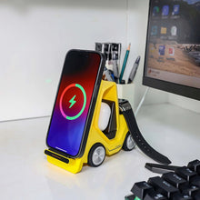 Load image into Gallery viewer, T20S 3-In-1 15W Small Forklift-Shaped Desktop Wireless Charger With LED Atmosphere Light