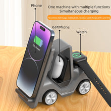 Load image into Gallery viewer, T20S 3-In-1 15W Small Forklift-Shaped Desktop Wireless Charger With LED Atmosphere Light