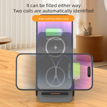 Load image into Gallery viewer, T20S 3-In-1 15W Small Forklift-Shaped Desktop Wireless Charger With LED Atmosphere Light