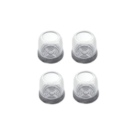 4pcs / Set Thickened Wear-Resistant Table And Chair Leg Covers Household Quiet Non-Slip Stool Foot Protector, Mini Small Round Transparent, Mini Small Round Light Gray, Mini Small Round Light Brown, Mini Small Square Transparent                        ...