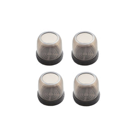 4pcs / Set Thickened Wear-Resistant Table And Chair Leg Covers Household Quiet Non-Slip Stool Foot Protector, Mini Small Round Transparent, Mini Small Round Light Gray, Mini Small Round Light Brown, Mini Small Square Transparent                        ...