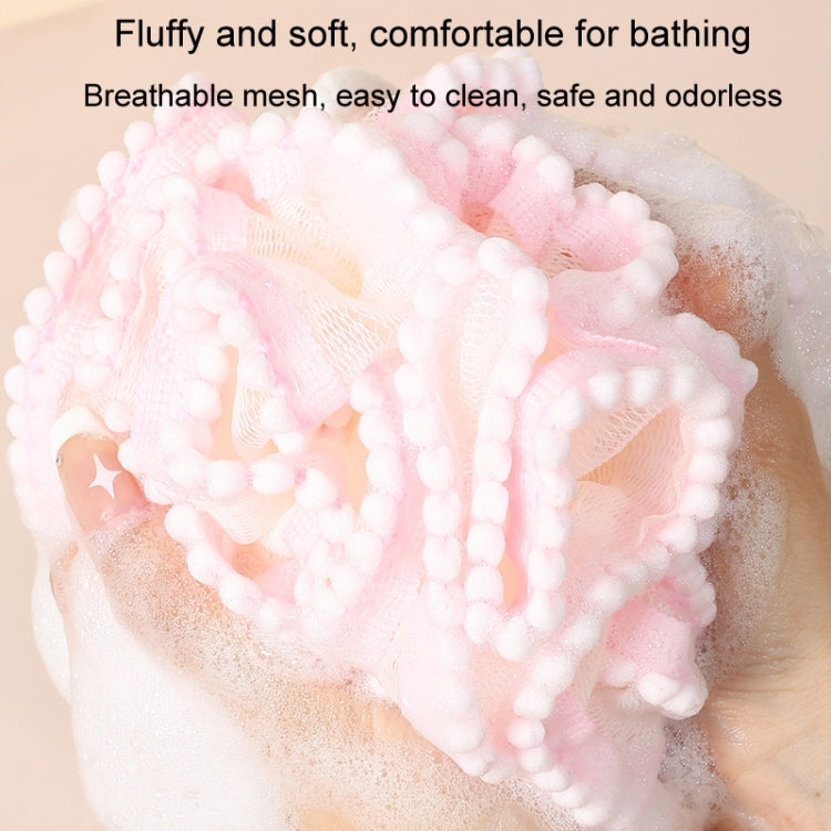Cute Cartoon Bathing Flower Children Soft Bathing Ball Shower Foamer