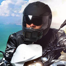Load image into Gallery viewer, TUYU Motorcycle Integrated Hinged Helmet Chin Sports Camera Mounting Bracket, With 2 Stickers, With 4 Stickers