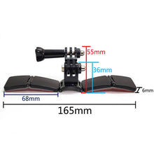 Load image into Gallery viewer, TUYU Motorcycle Integrated Hinged Helmet Chin Sports Camera Mounting Bracket, With 2 Stickers, With 4 Stickers
