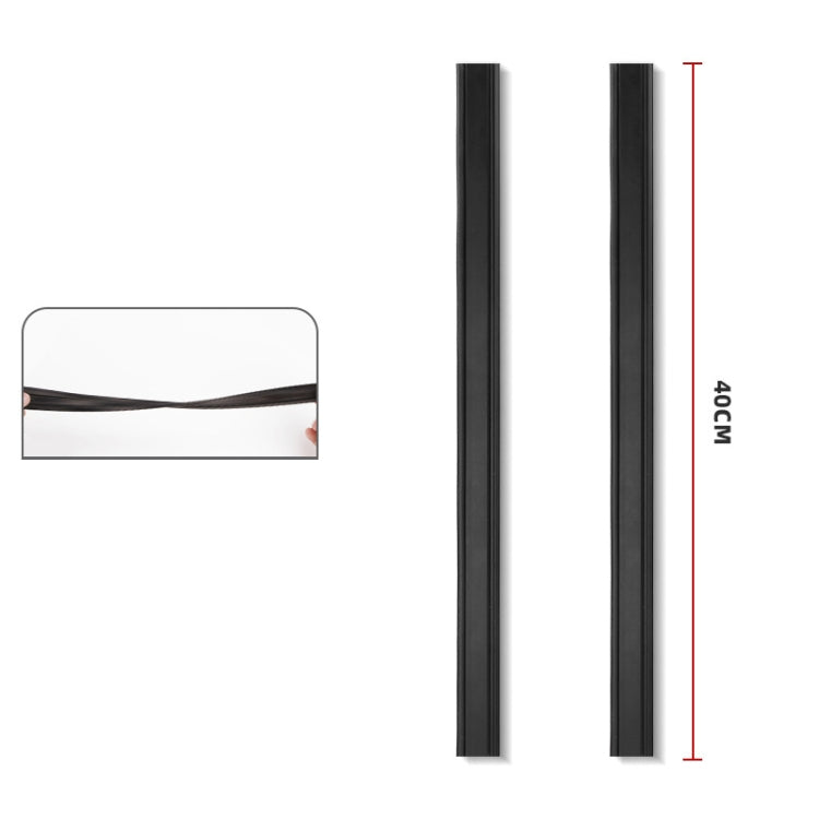 Car Side Window Wipers Removing Water Mist Universal Rubber Strips, 1pair