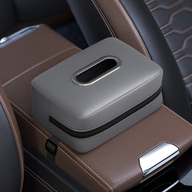 Car Seat Armrest Tissue Box Sun Visor Seat Back Hanging Paper Bag