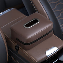 Load image into Gallery viewer, Car Seat Armrest Tissue Box Sun Visor Seat Back Hanging Paper Bag