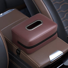 Load image into Gallery viewer, Car Seat Armrest Tissue Box Sun Visor Seat Back Hanging Paper Bag