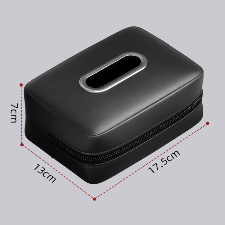 Car Seat Armrest Tissue Box Sun Visor Seat Back Hanging Paper Bag