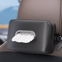 Load image into Gallery viewer, Car Seat Armrest Tissue Box Sun Visor Seat Back Hanging Paper Bag