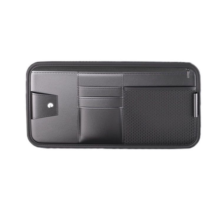 Car Sun Visor Card Glasses Holder Zipper Storage Bag