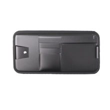 Load image into Gallery viewer, Car Sun Visor Card Glasses Holder Zipper Storage Bag