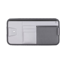 Load image into Gallery viewer, Car Sun Visor Card Glasses Holder Zipper Storage Bag