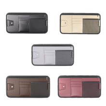 Load image into Gallery viewer, Car Sun Visor Card Glasses Holder Zipper Storage Bag