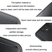 Load image into Gallery viewer, Car Sun Visor Card Glasses Holder Zipper Storage Bag