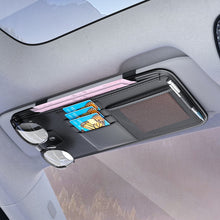 Load image into Gallery viewer, Car Sun Visor Card Glasses Holder Zipper Storage Bag