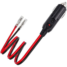 Load image into Gallery viewer, 16AWG 15A 12V/24V Fused Cigarette Lighter Plug With Lead, 1pair