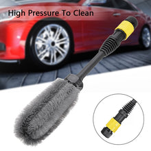Load image into Gallery viewer, Wheel Hub Brush High Pressure Water-through Soft Bristle Cleaning Brush