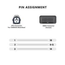 Load image into Gallery viewer, For Yamaha Jet Ski 3-Pin OBD Female Diagnostic Cable Adapter