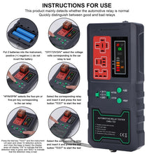 Load image into Gallery viewer, 12V/24V 4 Pin 5 Pin Automotive Relay Tester, CNBJ-722