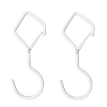 Load image into Gallery viewer, 2pcs Household S Hooks For Hanging Metal Windproof Hooks With Safety Buckle, Black, White