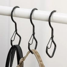 Load image into Gallery viewer, 2pcs Household S Hooks For Hanging Metal Windproof Hooks With Safety Buckle, Black, White
